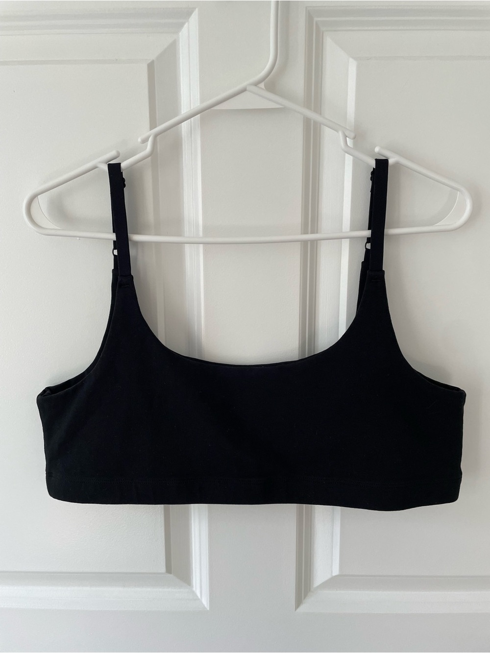 MATE the Label Organic Cotton Black Scoop Bra Bralette Size XL